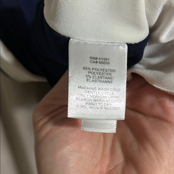 Lauren Ralph Lauren Blue Asymmetrical Cocktail Dress - Picture 6 of 6